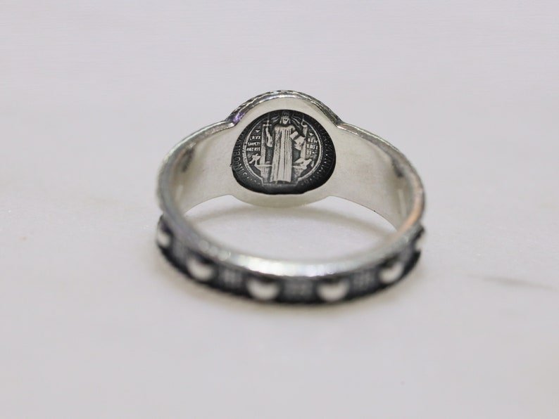 Deals 925 Sterling Silver Religious charm ring size 10