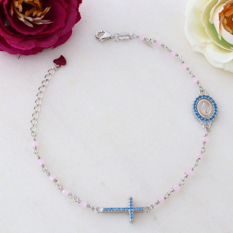 Rose rosary bracelet online