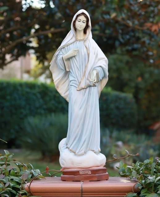 Our Lady of Medjugorje marble statue for indoor-outdoor - Medjugorje ...